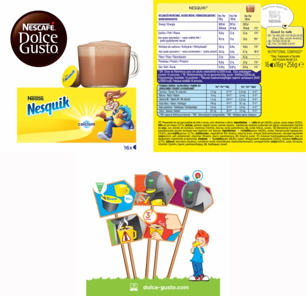 Cápsulas monodosis, Dolce Gusto Nesquik, Pack de 16 cápsulas para 16 tazas